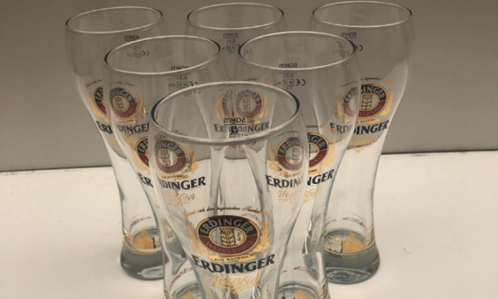 Erdinger glazen